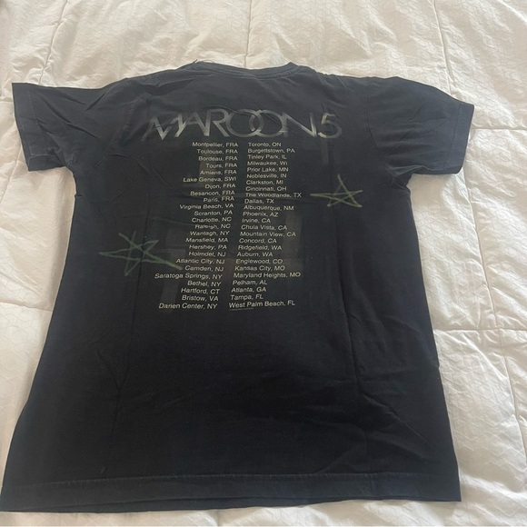 MAROON 5 2008 Concert Band Tee Size S - Picture 3 of 7